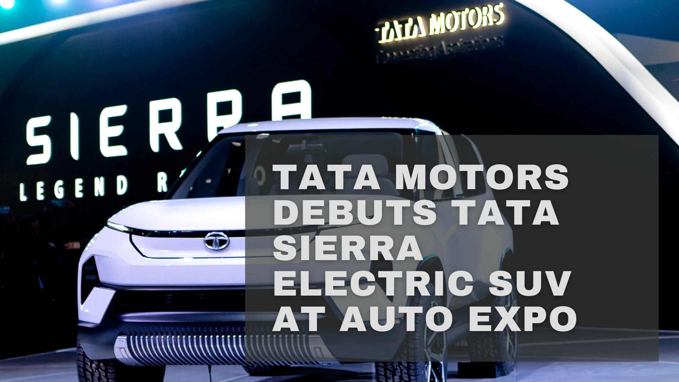 Tata Motors debuts Tata Sierra Electric SUV at Auto Expo