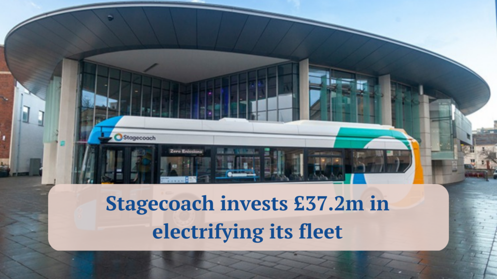 Stagecoach invests £37.2m in electrifying its fleet