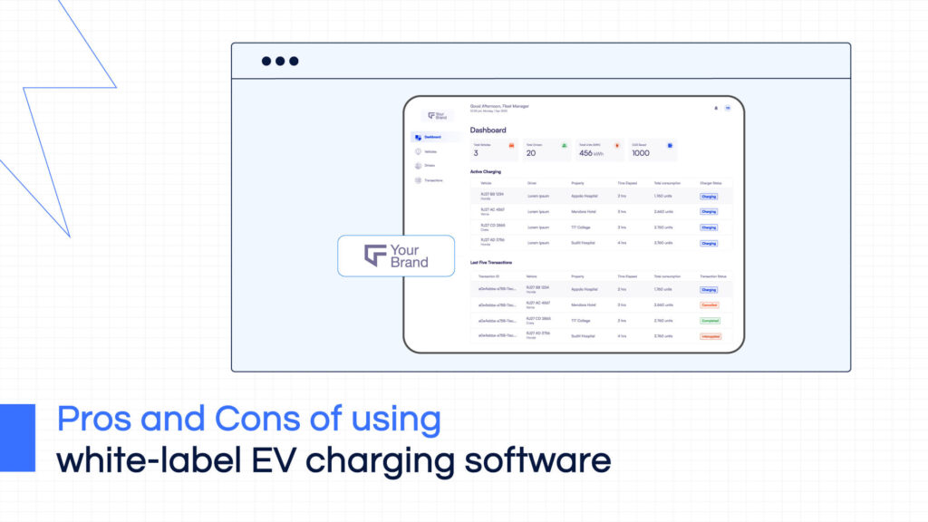 CPO look for white label EV charging software