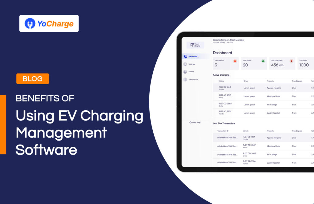 Benefits of Using EV Charging Management Software | YoCharge