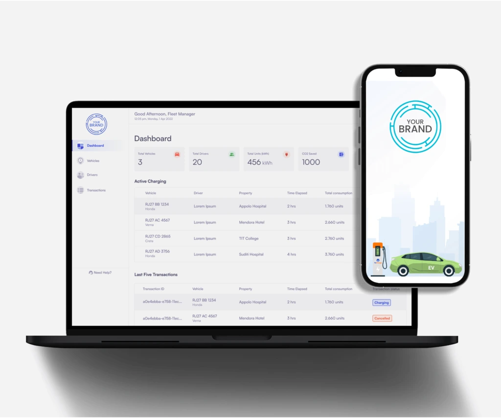 Whitelabel EV Charging Software for Charge Point Manufacturer