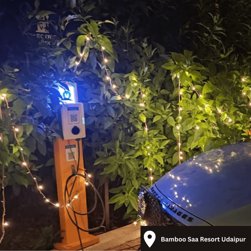 Bamboo Saa EV Charging Station in Udaipur, Rajasthan by YoCharge