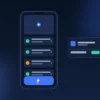 EV driver app UX best practices - mobile charging app interface with search, one-tap start and payment