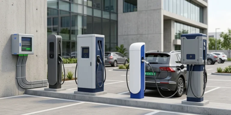 Multi-vendor EV charger management: charging stations from different OEMs wired into one control cabinet