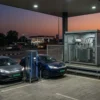 Power quality at an EV fast charging site: DC chargers beside the site transformer and LT panel with capacitor bank