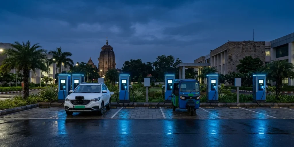 Odisha EV charging tender: public DC fast chargers at a government campus in Bhubaneswar under PM E-DRIVE